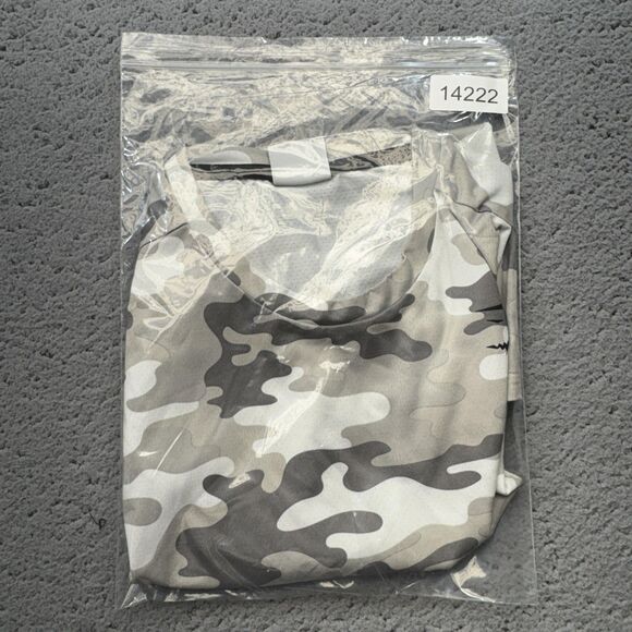 Gymshark Shirt Mens Large Gray Camo Performance Athletic Mesh Training A2A1J - Picture 9 of 9